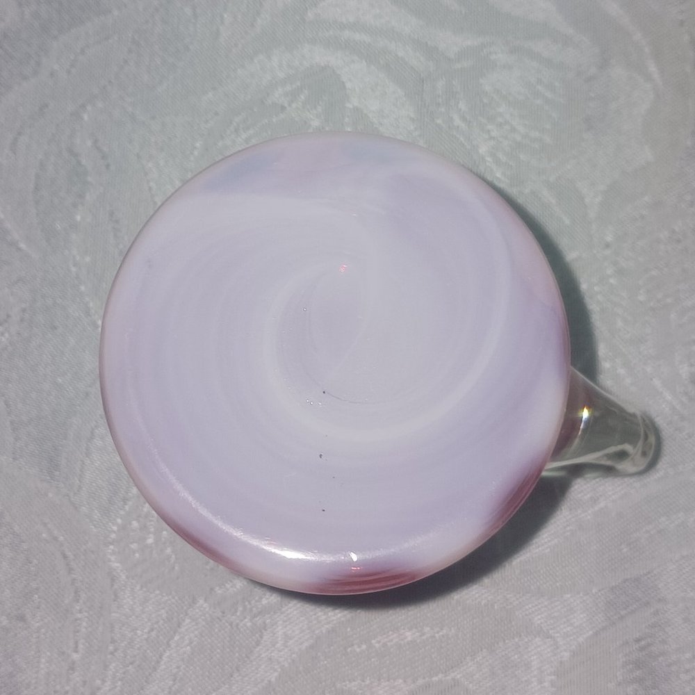 Adorable Vintage Fenton Cranberry Opalescent Coin Spot Creamer Pitcher - Picture 6 of 6